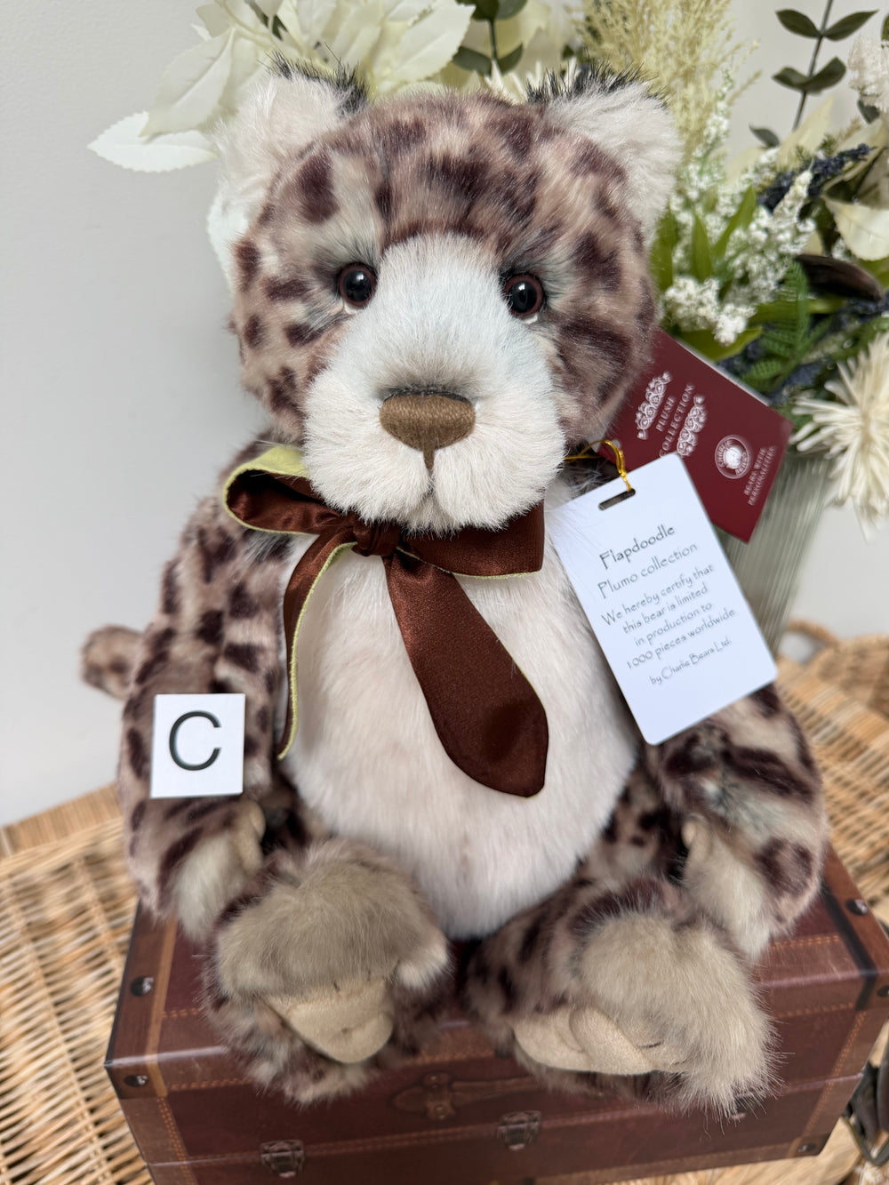 Flapdoodle Plumo Limited Edition Charlie Bears Plush Collection Leopard