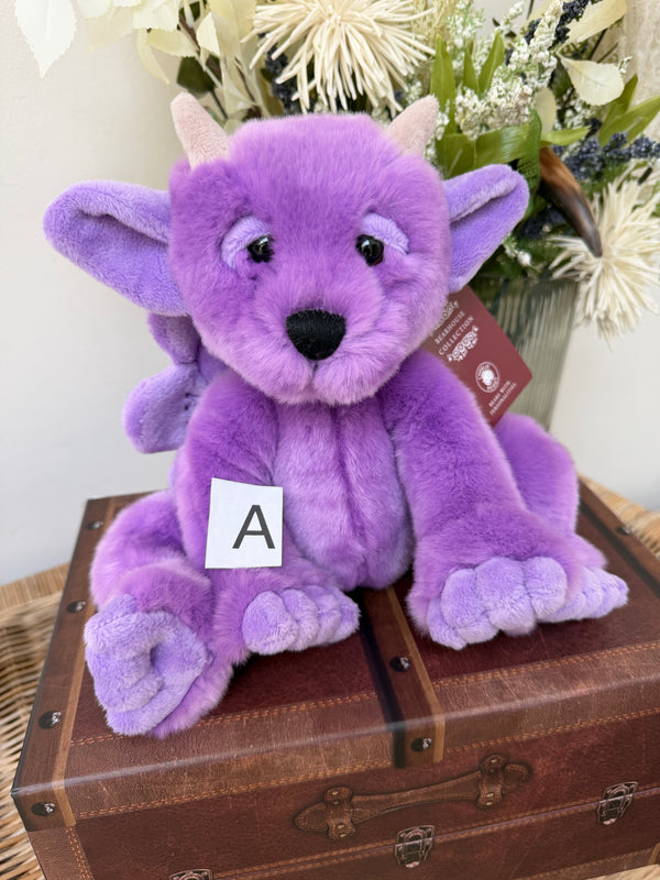 Portcullis Bearhouse by Charlie Bears Small Plush Purple Gargoyle