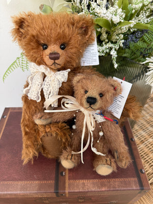 Teddy Fussel 30cm traditional Cinnamon Limited Edition Mohair Teddy Bear No 5