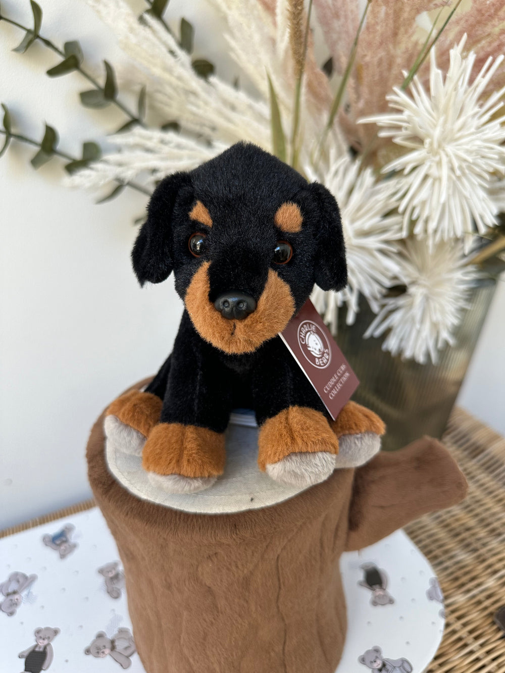 Cuddle Cubs Rottie Puppy Dog by Charlie Bears