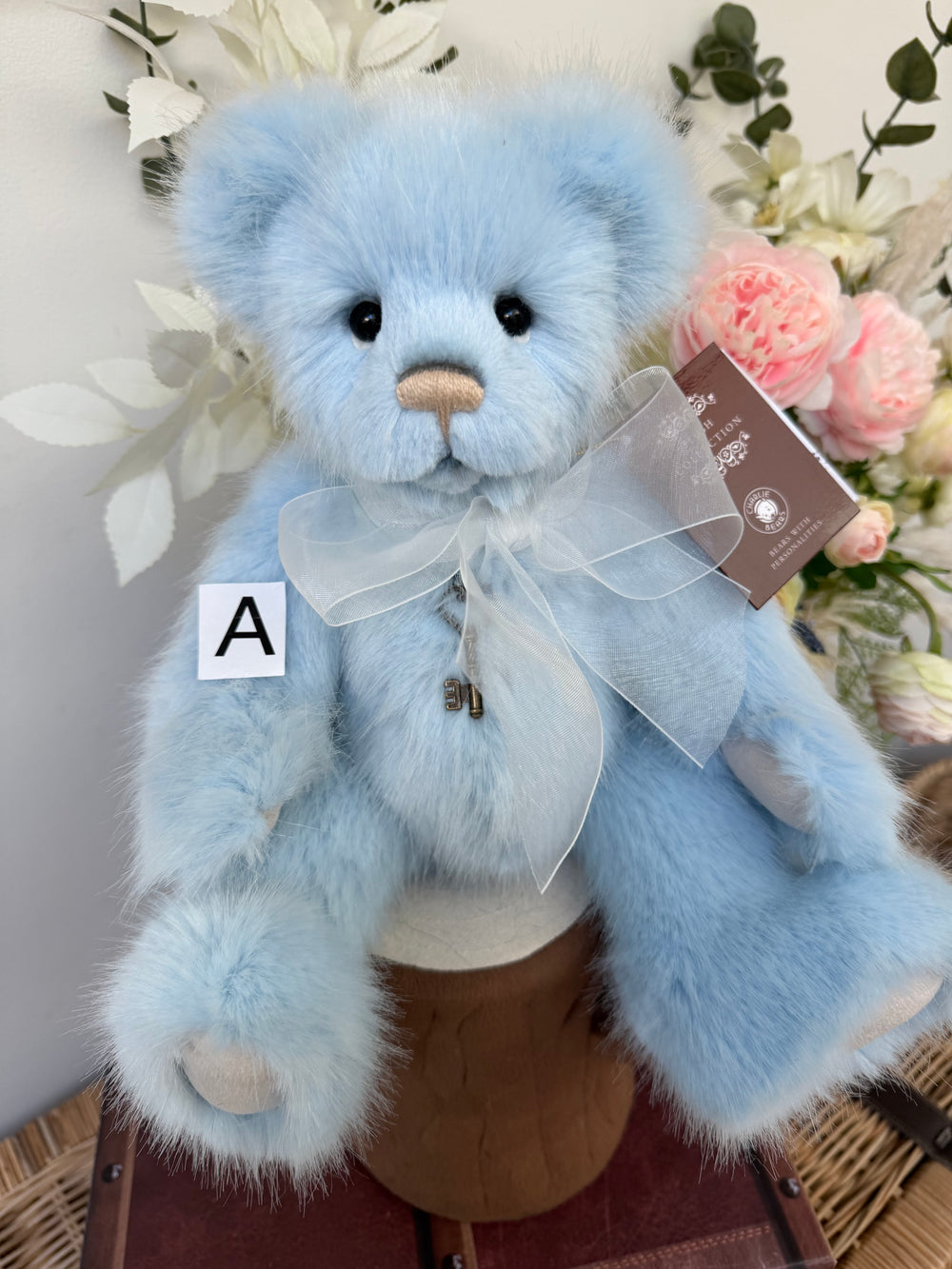 Teg Charlie Bears Powder Blue Plush Collection Teddy Bear