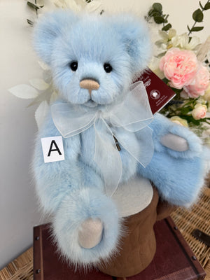 Teg Charlie Bears Powder Blue Plush Collection Teddy Bear