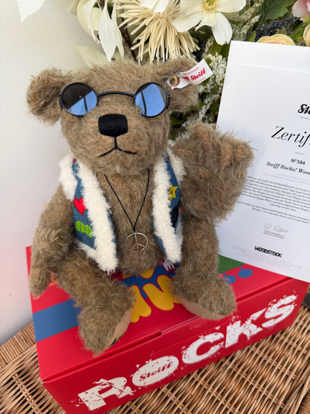 Steiff Rocks Woodstock Teddy Bear Steiff Limited Edition No 584