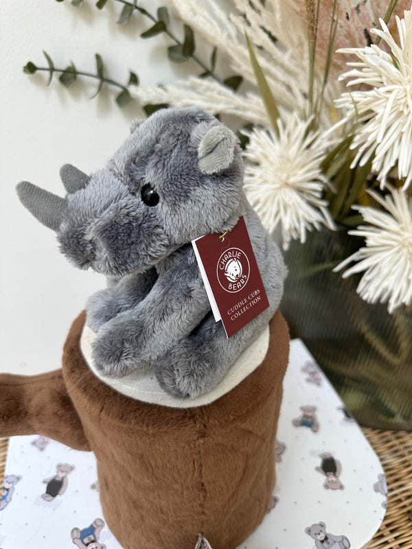 Cuddle Cubs by Charlie Bears Plush Rhino