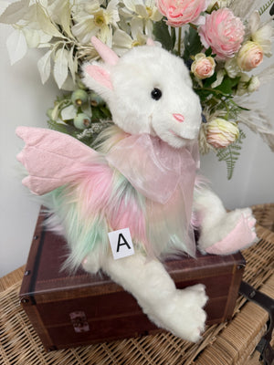 Kaida Charlie Bears Plush Collection Pink Multi Dragon