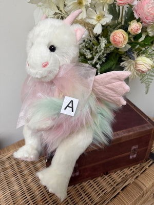 Kaida Charlie Bears Plush Collection Pink Multi Dragon
