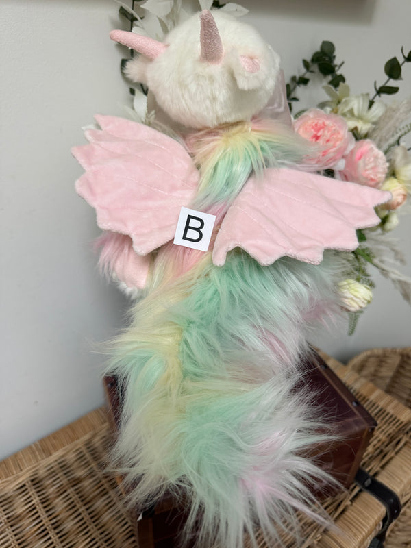 Kaida Charlie Bears Plush Collection Pink Multi Dragon