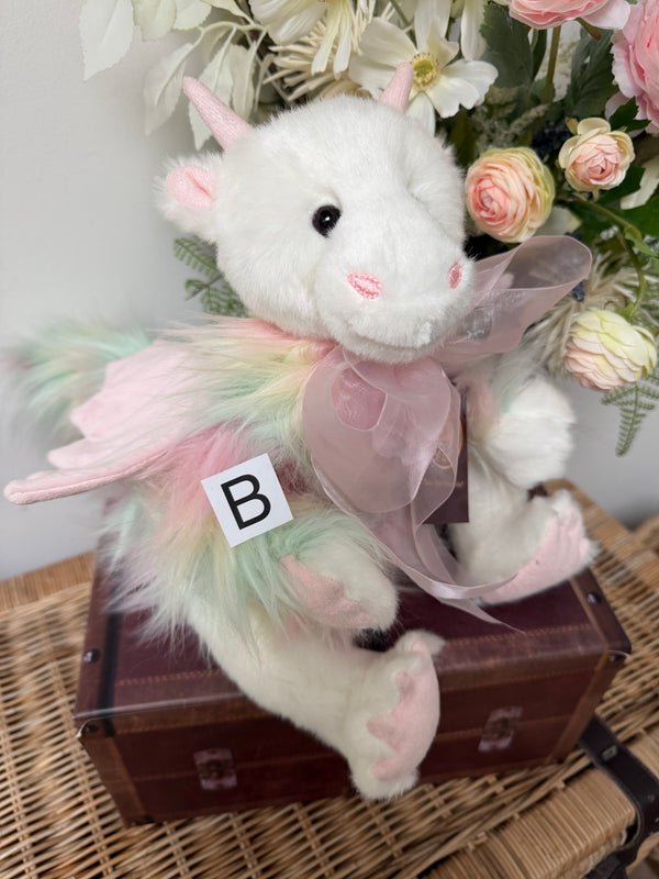 Kaida Charlie Bears Plush Collection Pink Multi Dragon