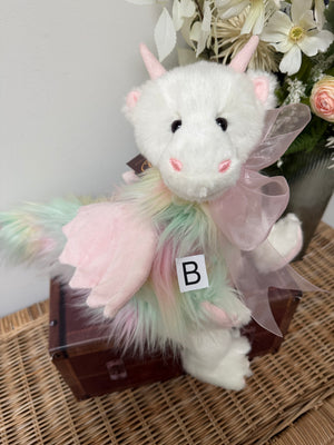 Kaida Charlie Bears Plush Collection Pink Multi Dragon