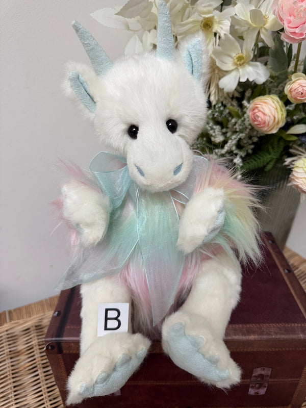 Kenna Dragon Charlie Bears Plush Collection Blue Multi Coloured Plush