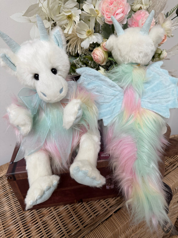 Kenna Dragon Charlie Bears Plush Collection Blue Multi Coloured Plush