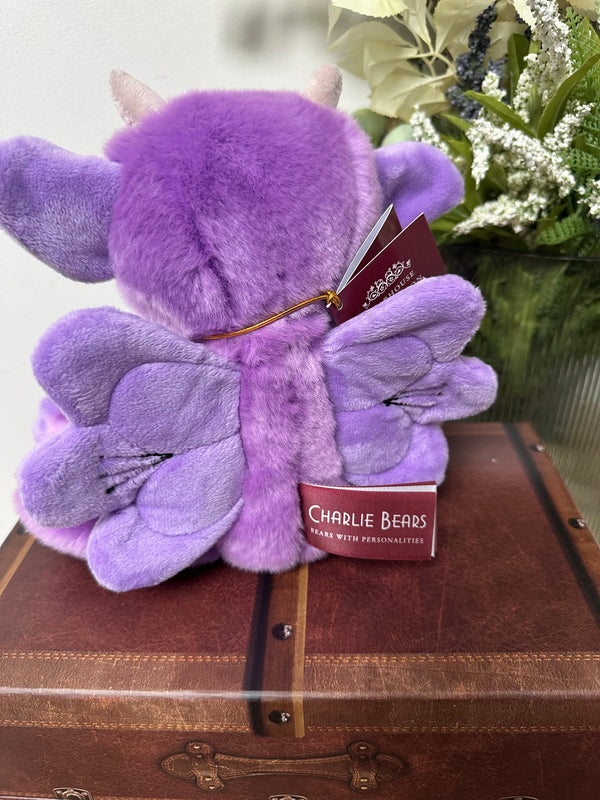 Portcullis Bearhouse by Charlie Bears Small Plush Purple Gargoyle