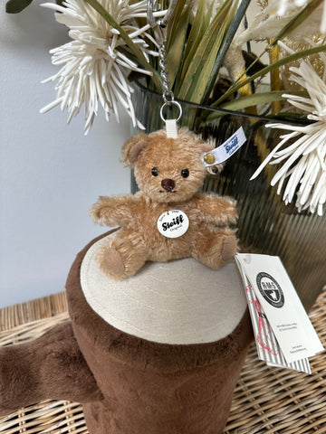 Cinnamon Mini Teddy Bear Mohair Pendant Key Ring