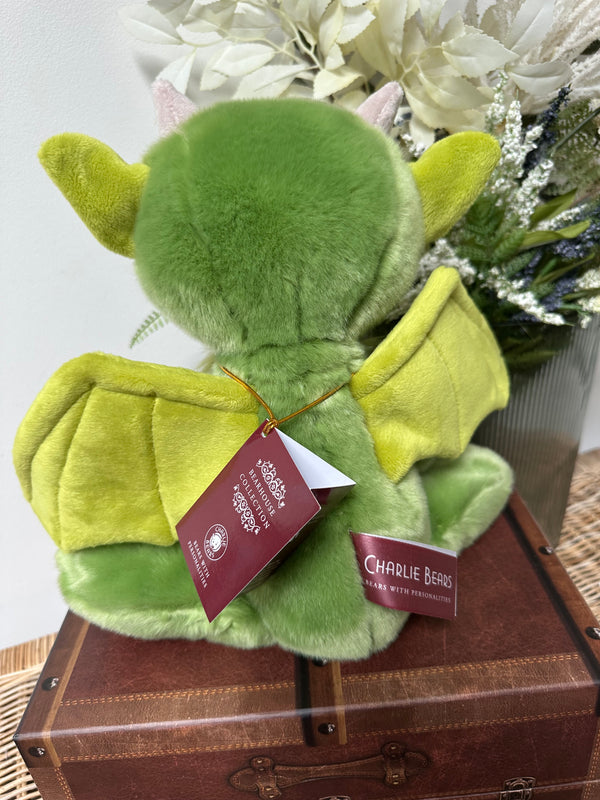Spires Bearhouse by Charlie Bears Large Plush Green Gargoyle