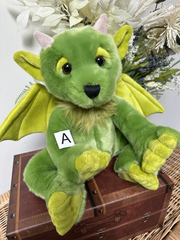 Spires Bearhouse by Charlie Bears Large Plush Green Gargoyle