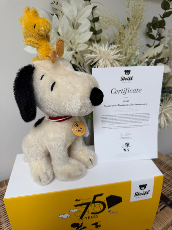 Snoopy with Woodstock Mohair Limited Edition Collectable Steiff  No 897