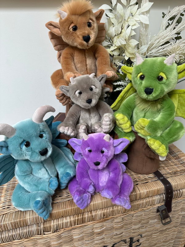 Spires Bearhouse by Charlie Bears Large Plush Green Gargoyle