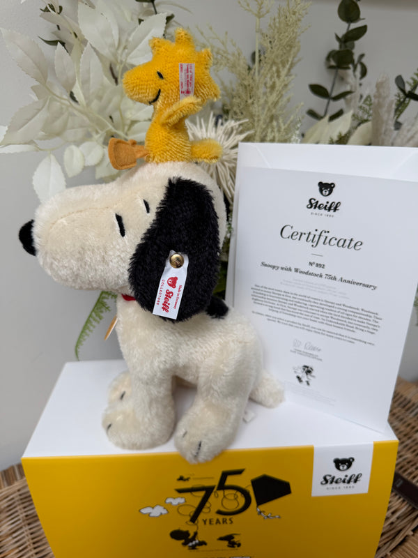 Snoopy with Woodstock Mohair Limited Edition Collectable Steiff 2025 No 892