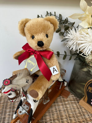 London Gold Small 10 inch Traditional Teddy Bear Handmade in the UK