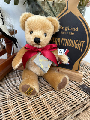 London Gold Small 10 inch Traditional Teddy Bear Handmade in the UK