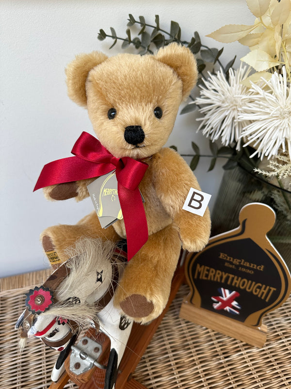 London Gold Small 10 inch Traditional Teddy Bear Handmade in the UK
