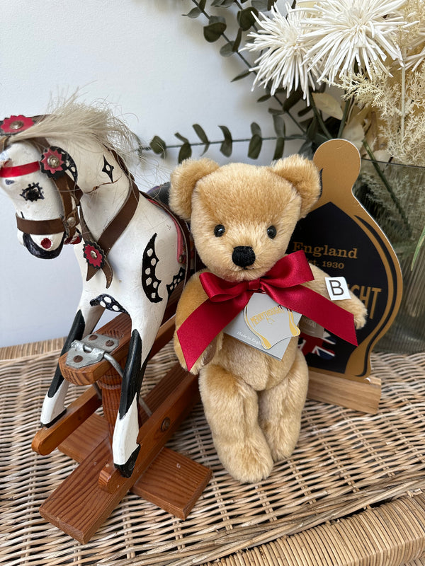 London Gold Small 10 inch Traditional Teddy Bear Handmade in the UK