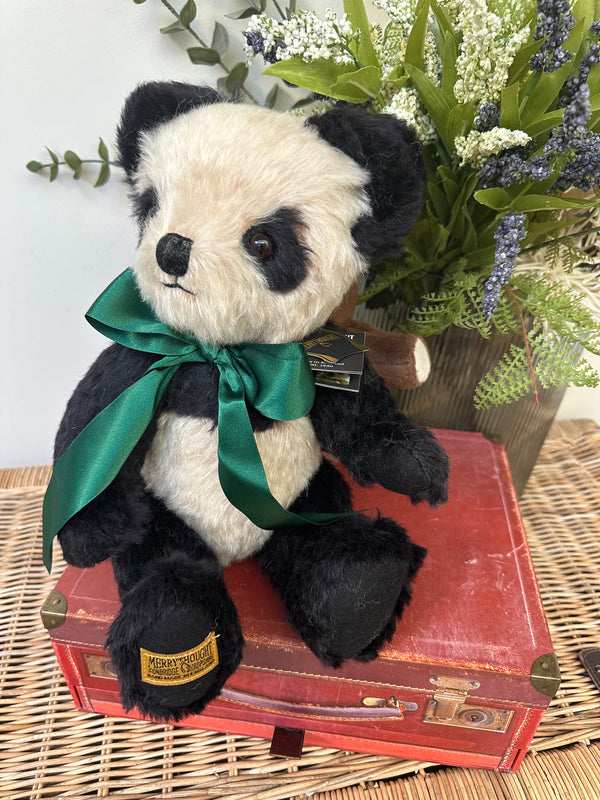 Antique Panda 14 Inch Merrythought Teddy Bear Handmade in the UK