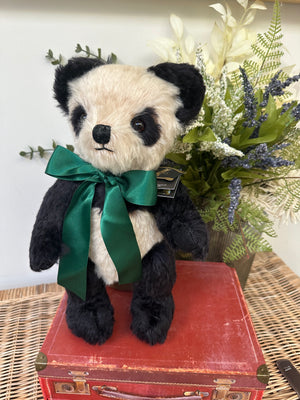Antique Panda 14 Inch Merrythought Teddy Bear Handmade in the UK
