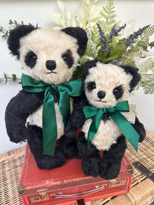 Antique Panda 14 Inch Merrythought Teddy Bear Handmade in the UK