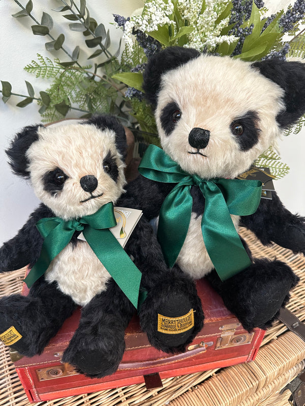 Antique Panda 14 Inch Merrythought Teddy Bear Handmade in the UK