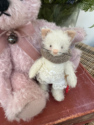 Michelle 14cm Teddy Hermann Original Limited Edition Miniature Mohair Kitten No 59