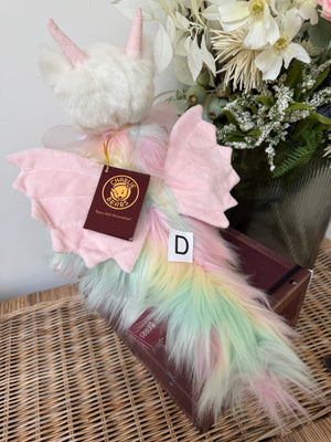 Kaida Charlie Bears Plush Collection Pink Multi Dragon