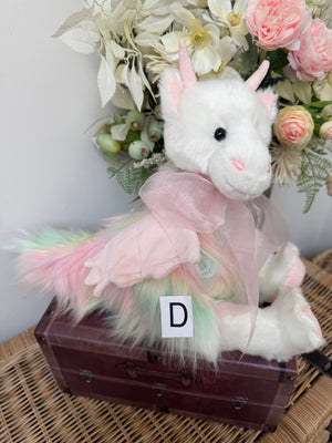 Kaida Charlie Bears Plush Collection Pink Multi Dragon