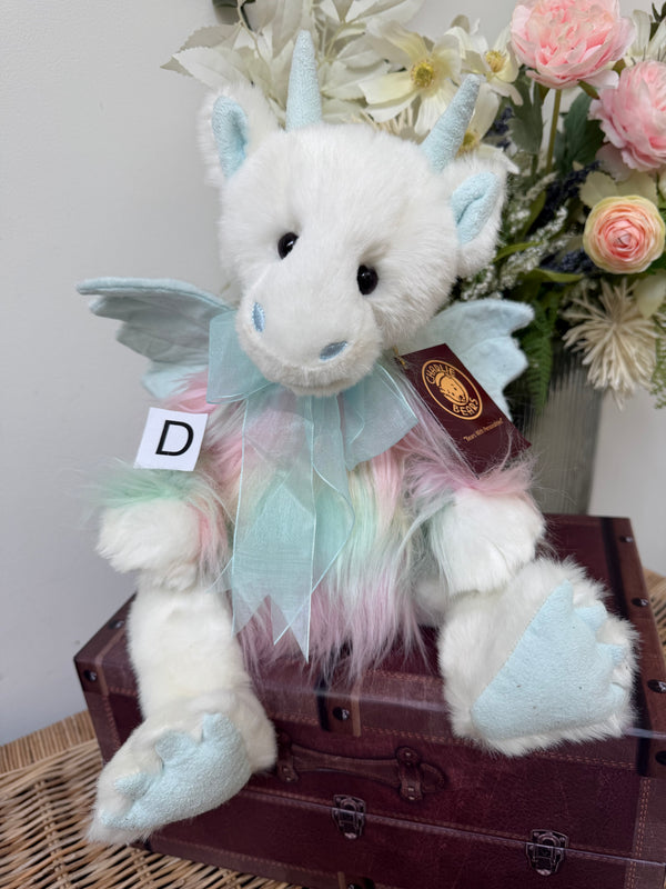 Kenna Dragon Charlie Bears Plush Collection Blue Multi Coloured Plush