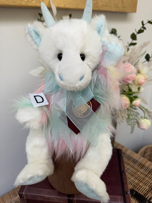 Kenna Dragon Charlie Bears Plush Collection Blue Multi Coloured Plush