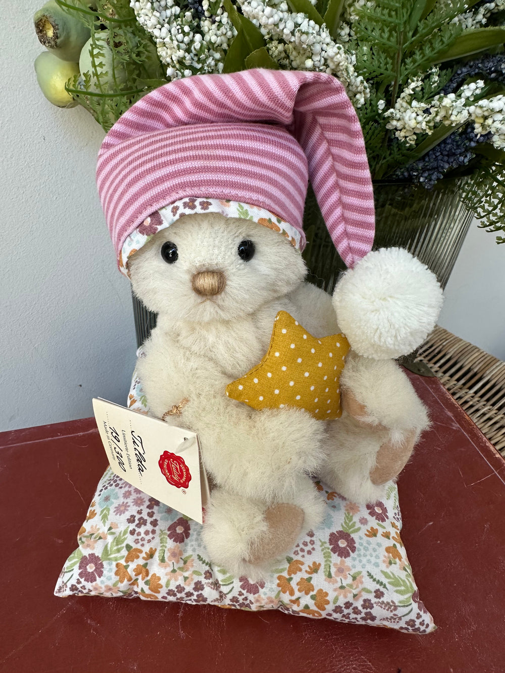 Tilda Hermann Teddy Original Limited Edition Teddy Bear & Cushion  No 19