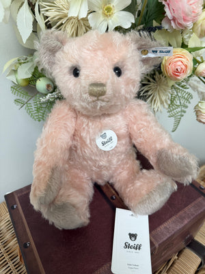 Linda Steiff 30cm Pink Mohair Classic Collectors Teddy Bear with Growler