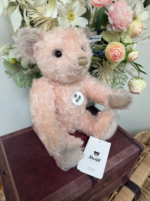 Linda Steiff 30cm Pink Mohair Classic Collectors Teddy Bear with Growler