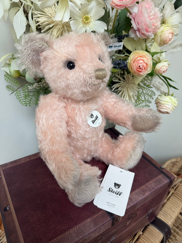 Linda Steiff 30cm Pink Mohair Classic Collectors Teddy Bear with Growler