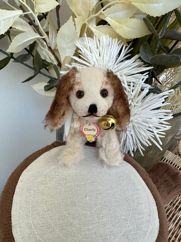 Charly 1930 Replica Mohair Miniature King Charles Spaniel Puppy Dog No 383