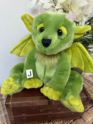 Spires Bearhouse by Charlie Bears Large Plush Green Gargoyle