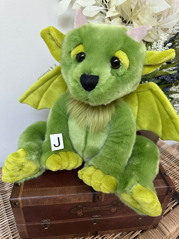 Spires Bearhouse by Charlie Bears Large Plush Green Gargoyle