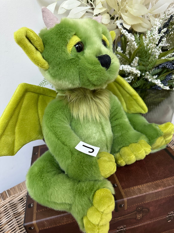 Spires Bearhouse by Charlie Bears Large Plush Green Gargoyle