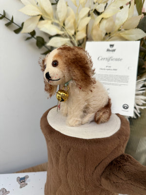 Charly 1930 Replica Miniature Mohair King Charles Spaniel Puppy Dog No 398