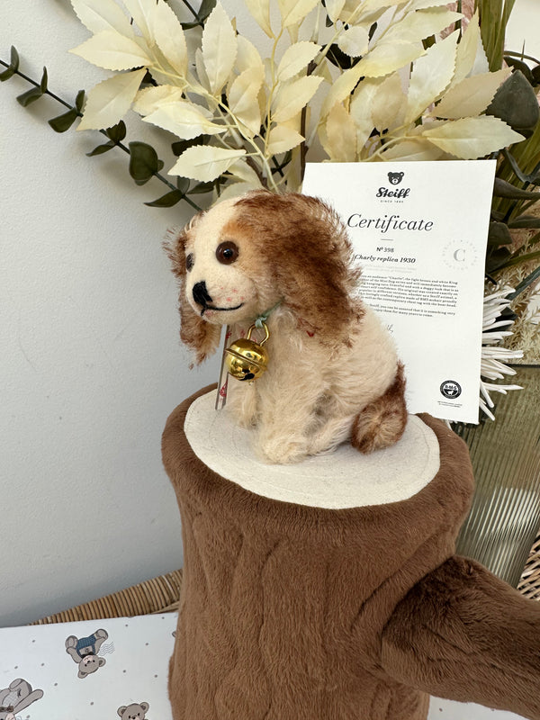 Charly 1930 Replica Miniature Mohair King Charles Spaniel Puppy Dog No 398