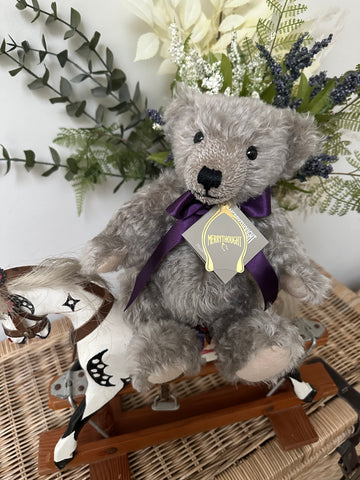 Chester 10 Inch Cloud Grey Traditional Teddy Bear Handmade in the UK