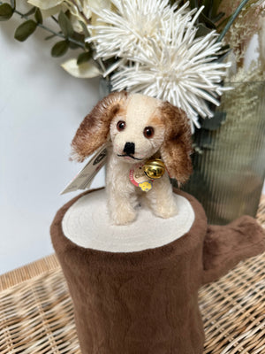 Charly 1930 Replica Miniature Mohair King Charles Spaniel Puppy Dog No 398