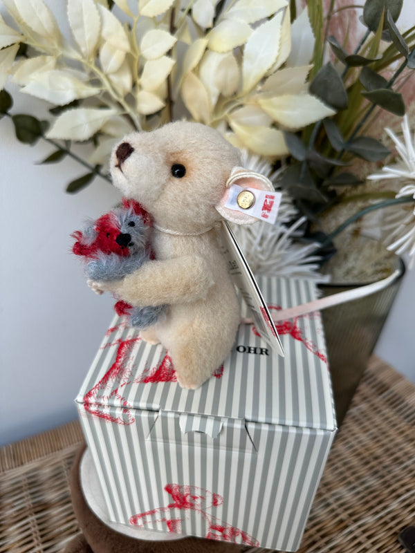 Lina Mouse with Miniature Harlekin Teddy Bear No 156