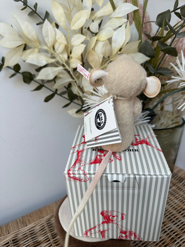 Lina Mouse with Miniature Harlekin Teddy Bear No 156