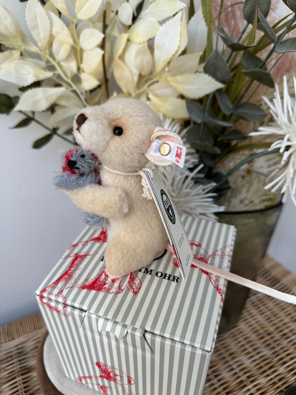 Lina Mouse with Miniature Harlekin Teddy Bear No 156